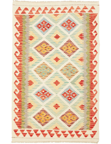 Kilim 99x155 Cm Kilim, Afghanistan, Hand-carded Wool (warp: