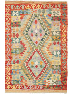 Kilim 104x150 Cm Kilim Afghanistan, Hand-carded Wool (warp: