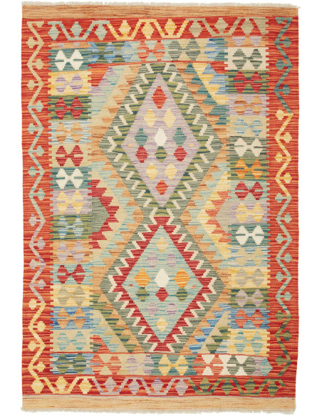 Kilim 104x150 Cm Kilim Afghanistan, Lana Cardata A Mano