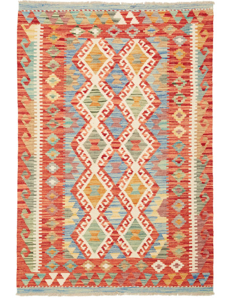 Kilim 107x155 Cm Kilim Afghanistan, Hand-carded Wool (warp: