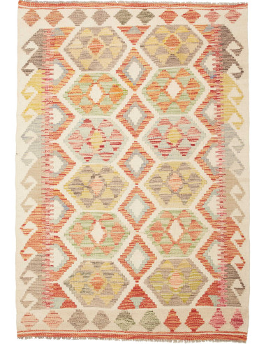Kilim 112x156 Cm Kilim Afghanistan Lana Cardata A Mano
