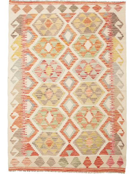 Kilim 112x156 Cm Kilim Afghanistan Hand-carded Wool Cotton