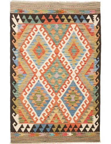 Kilim 103x158 Cm Kilim, Afghanistan, Hand-carded Wool (warp: