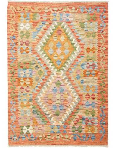 Kilim 105x150 Cm Kilim Afghanistan Lana Cardata A Mano