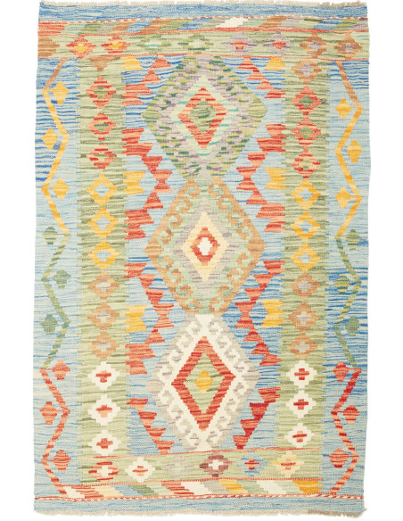 Kilim 97x145 Cm Kilim, Afghanistan, Hand-carded Wool (warp: