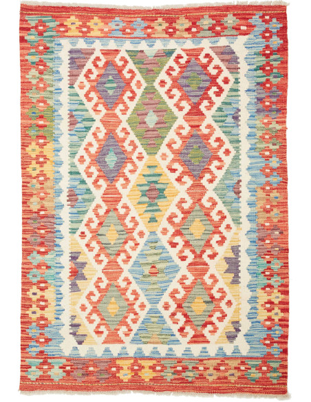 Kilim 106x152 Cm Kilim, Afghanistan, Hand-carded Wool (warp: