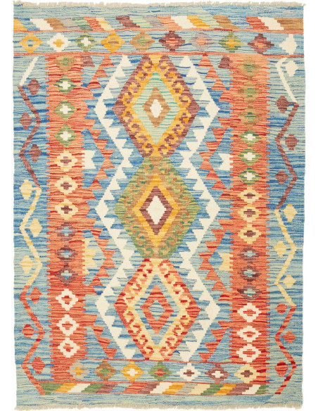 Kilim 108x146 Cm Kilim Afghanistan Hand-carded Wool Cotton