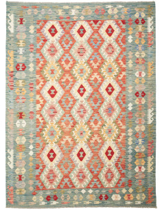 Kilim 183x247 Cm Kilim, Afghanistan, Hand-carded Wool (warp:
