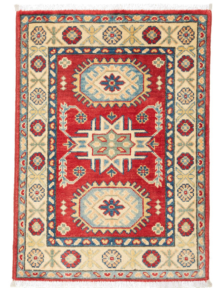 Kazak 63x91 Cm Kazak, Pakistan, Hand-carded Wool (warp: