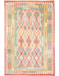 Kilim 199x298 Cm Kilim, Afghanistan, Lana Cardata A Mano