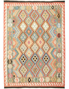 Kilim 202x286 Cm Kilim Afghanistan, Lana Cardata A Mano