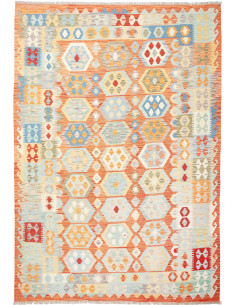Kilim 205x298 Cm Kilim Afghano. Materiale: Lana Cardata A