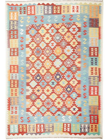Kilim 240x336 Cm Kilim, Afghanistan, Hand-carded Wool,