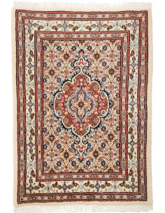 Moud 64x90 Cm Moud Persia Lana Cardata A Mano Cotone