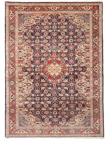 Sarough 105x144 Cm Sarough, Persia, Lana Cardata A Mano