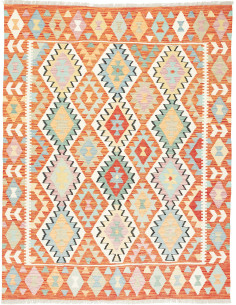 Kilim 156x198 Cm Kilim, Afghanistan, Hand-carded Wool (warp: