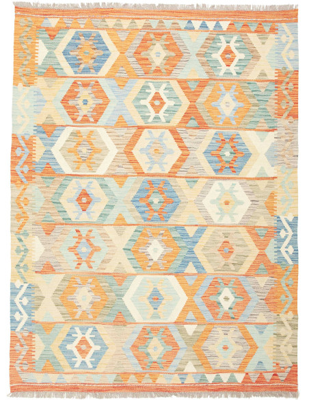 Kilim 150x200 Cm Kilim, Afghanistan, Lana Cardata A Mano