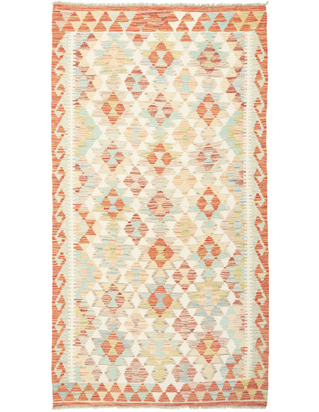 Kilim 107x198 Cm Kilim Afghanistan Hand-carded Wool Cotton