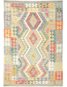 Kilim 129x182 Cm Kilim Afghanistan, Lana Cardata A Mano