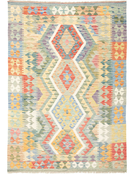 Kilim 129x182 Cm Kilim Afghanistan, Hand-carded Wool (cotton