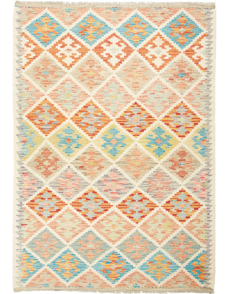 Kilim 132x189 Cm Kilim Afghanistan Hand-carded Wool Cotton