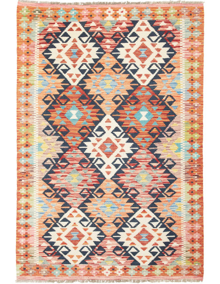 Kilim 122x183 Cm Kilim, Afghanistan, Lana Cardata A Mano