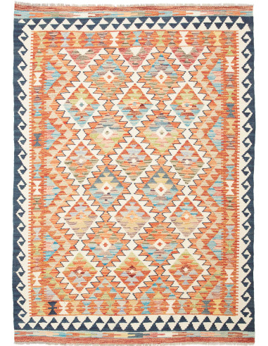 Kilim 126x180 Cm Kilim, Afghanistan, Lana Cardata A Mano,