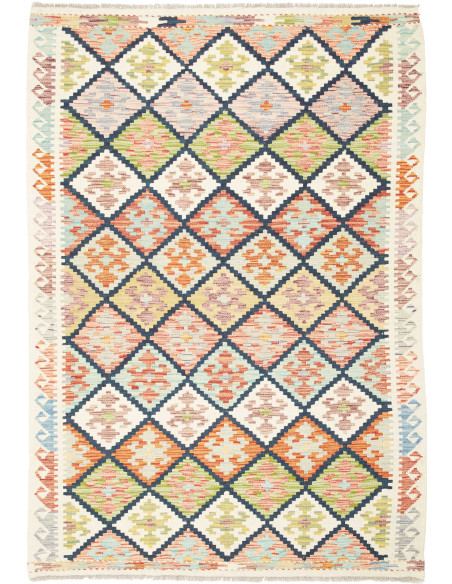 Kilim 126x182 Cm Kilim Afghanistan, Hand-carded Wool,