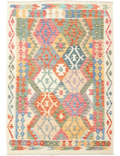 Kilim 128x180 Cm Kilim Afghanistan Hand-carded Wool (warp