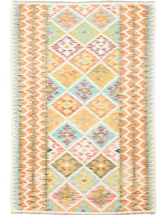 Kilim 125x159 Cm Kilim Afghanistan Lana Cardata A Mano