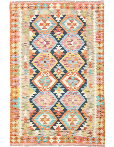 Kilim 120x186 Cm Kilim Afghanistan, Hand-carded Wool (cotton