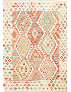 Kilim 129x186 Cm Kilim Afghanistan Lana Cardata A Mano