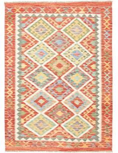 Kilim 128x176 Cm Kilim, Afghanistan, Hand-carded Wool (warp: