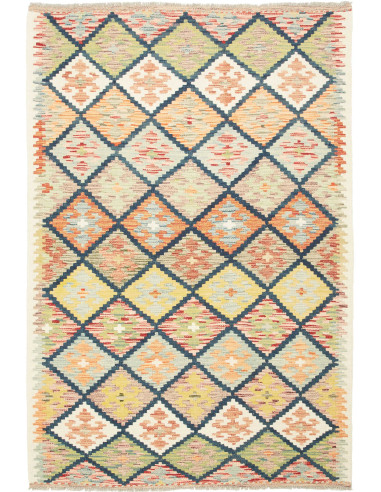 Kilim 125x188 Cm Kilim, Afghanistan, Hand-carded Wool (warp: