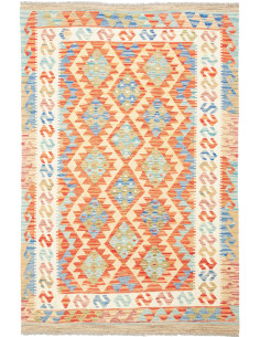 Kilim 124x182 Cm Kilim Afghanistan Hand-carded Wool Cotton