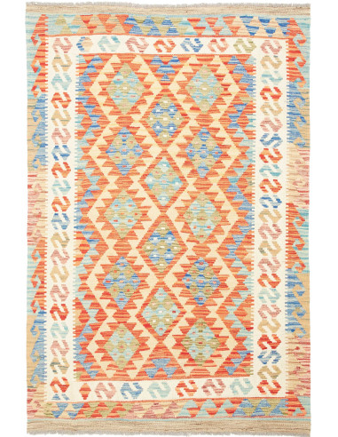 Kilim 124x182 Cm Kilim Afghanistan Lana Cardata A Mano