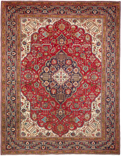 Tabriz 256x338 Cm Tabriz, Persia, Hand-carded Wool (warp: