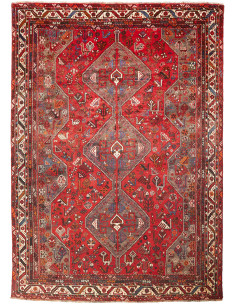 Shiraz 214x302 Cm Shiraz, Persia, Lana Cardata A Mano