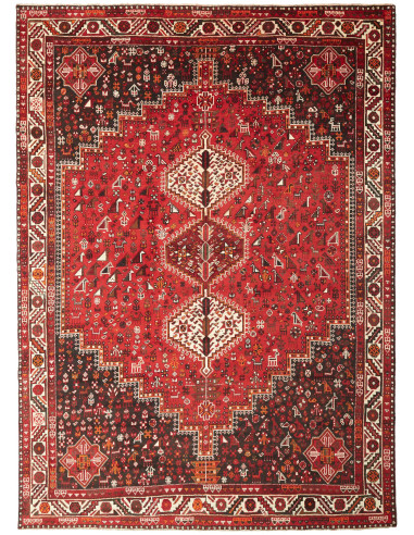 Shiraz 215x302 Cm Shiraz, Persia, Lana Cardata A Mano