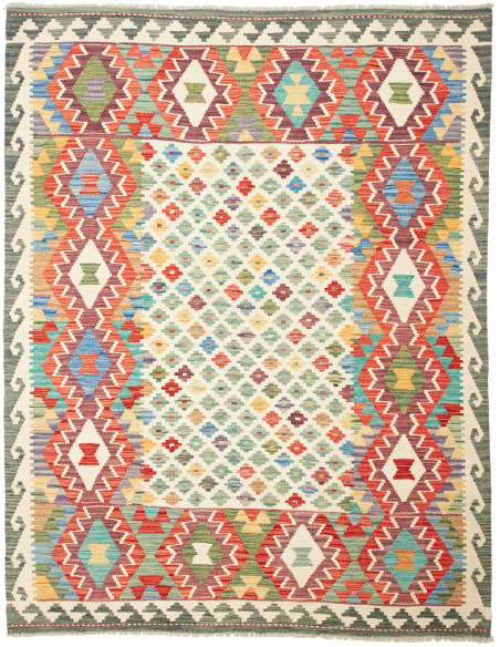 Kilim 178x228 Cm Kilim Afghanistan Hand-carded Wool Cotton