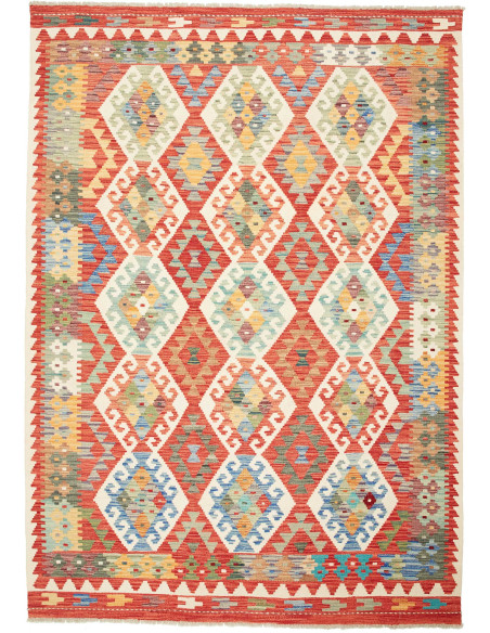 Kilim 176x248 Cm Kilim Afghanistan, Hand-carded Wool, Cotton