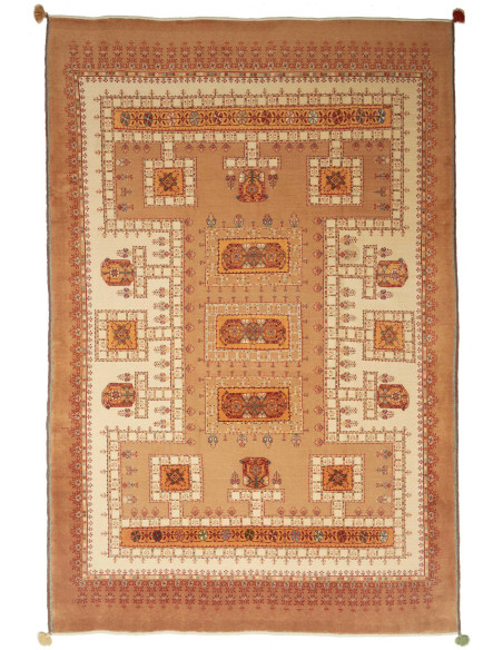 Nimbaft 207x317 Cm Nimbaft, Persia, Lana Cardata A Mano