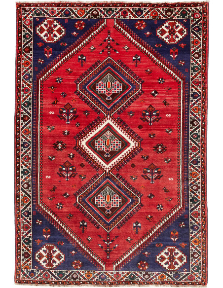 Shiraz 160x233 Cm Shiraz, Persia, Lana Cardata A Mano,