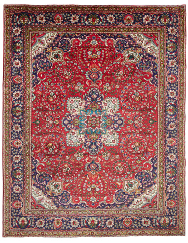 Tabriz 260x336 Cm Tabriz, Persia, Hand-carded Wool (warp: