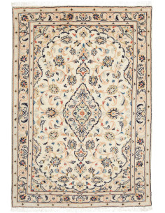 Kashan Fine 102x148 Cm Kashan Fine, Persia, Hand-carded Wool