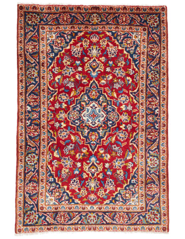 Kashan Fine 98x146 Cm Kashan Fine, Persia, Hand-carded Wool