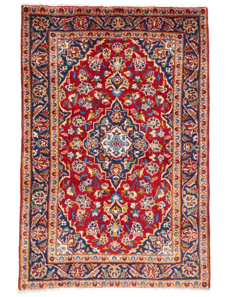 Kashan Fine 98x146 Cm Kashan Fine, Persia, Hand-carded Wool
