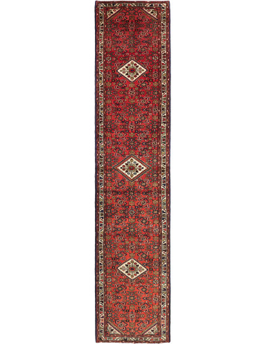 Hamadan 90x405 Cm Hamadan, Persia, Hand-carded Wool (warp: