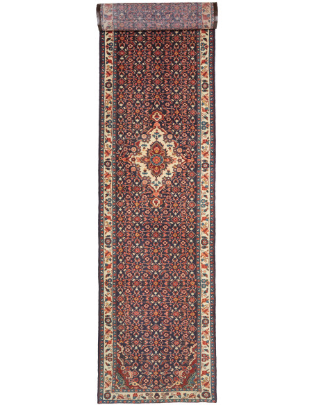 Hamadan 118x520 Cm Hamadan, Persia, Hand-carded Wool (warp: