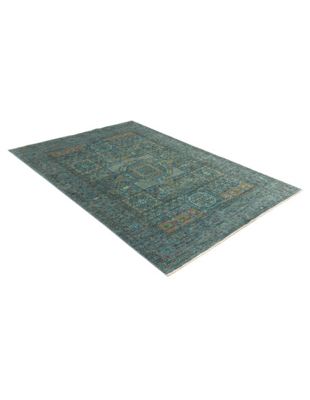 Rug Mamlouk Pakistan 146x208 Petrol Blue Emeral
